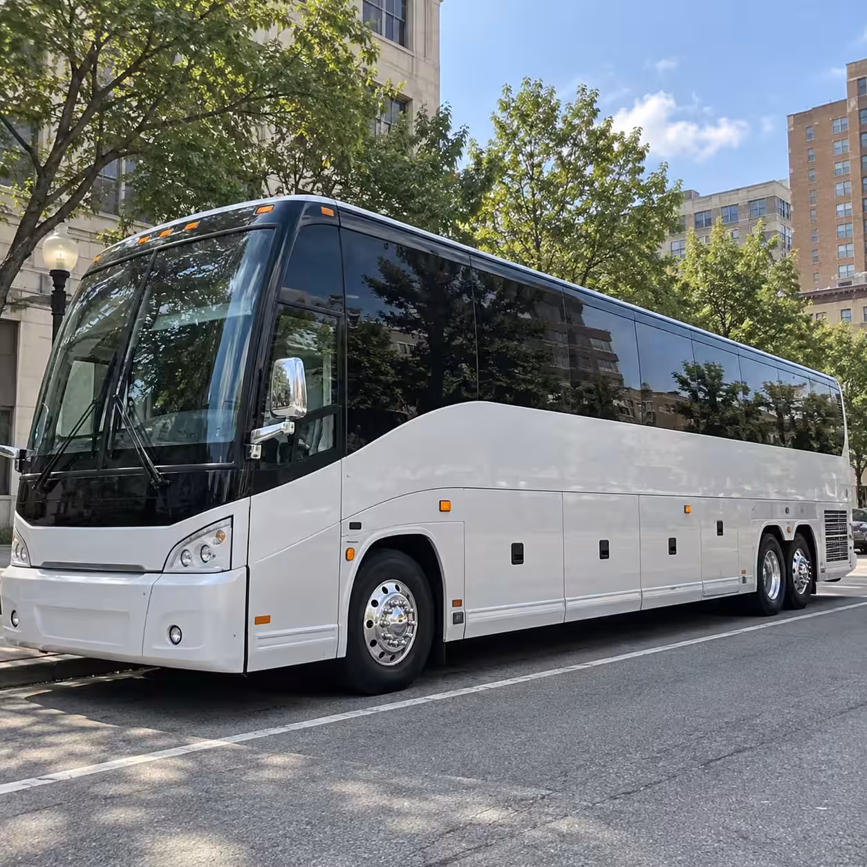 folsom charter bus rental exterior