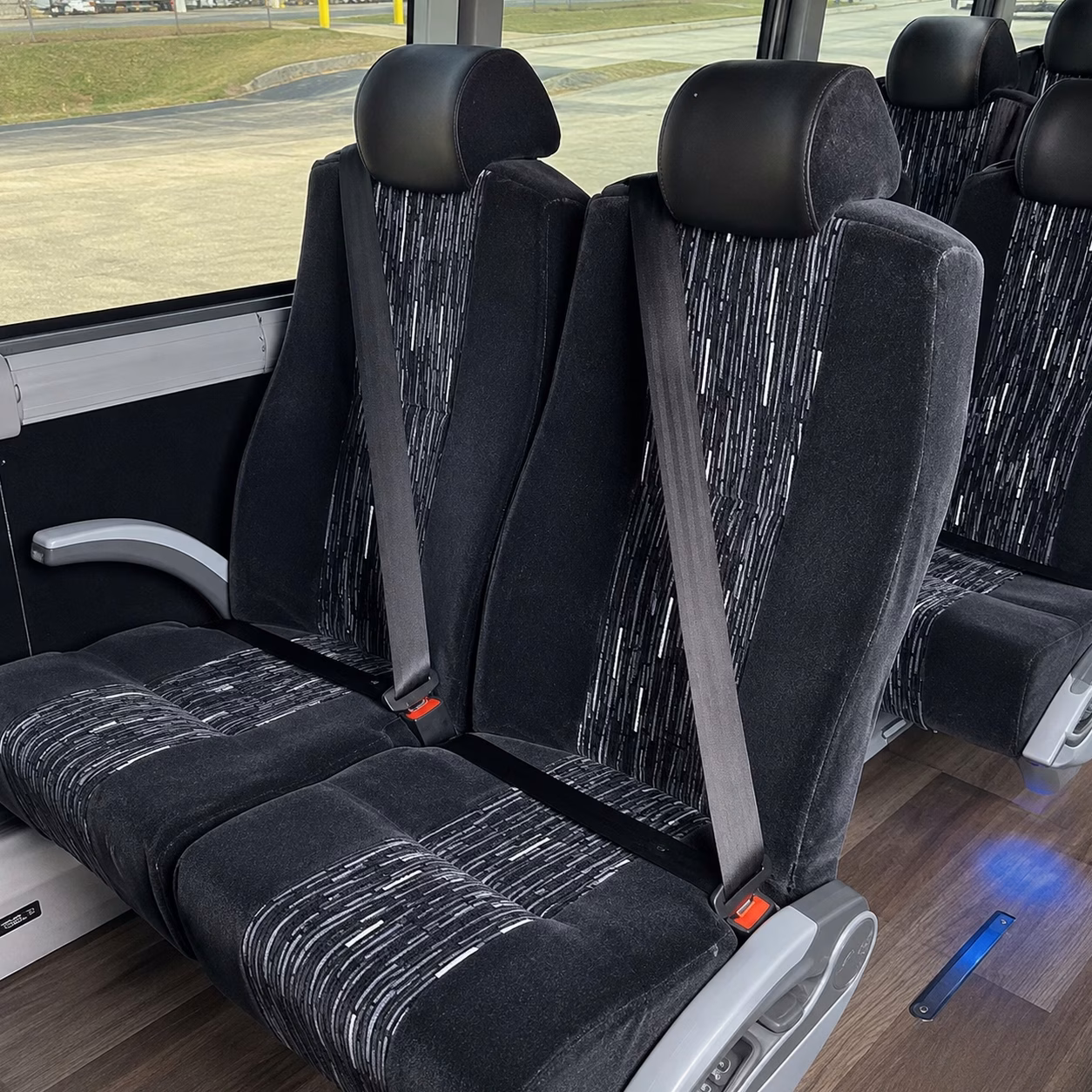 folsom charter bus rental interior